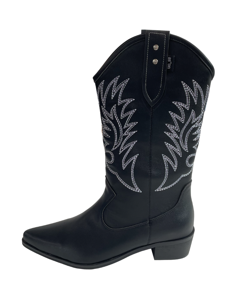 as”on Ash western boots (Black)