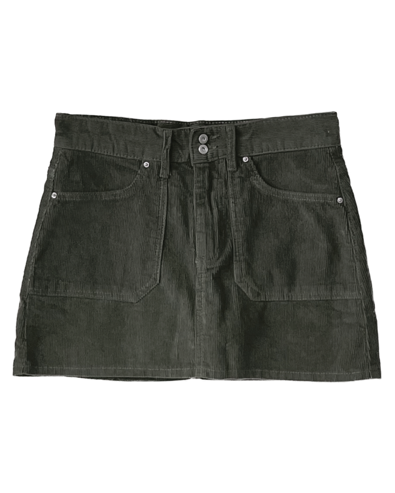 as”on Belfast corduroy skirt (Charcoal)