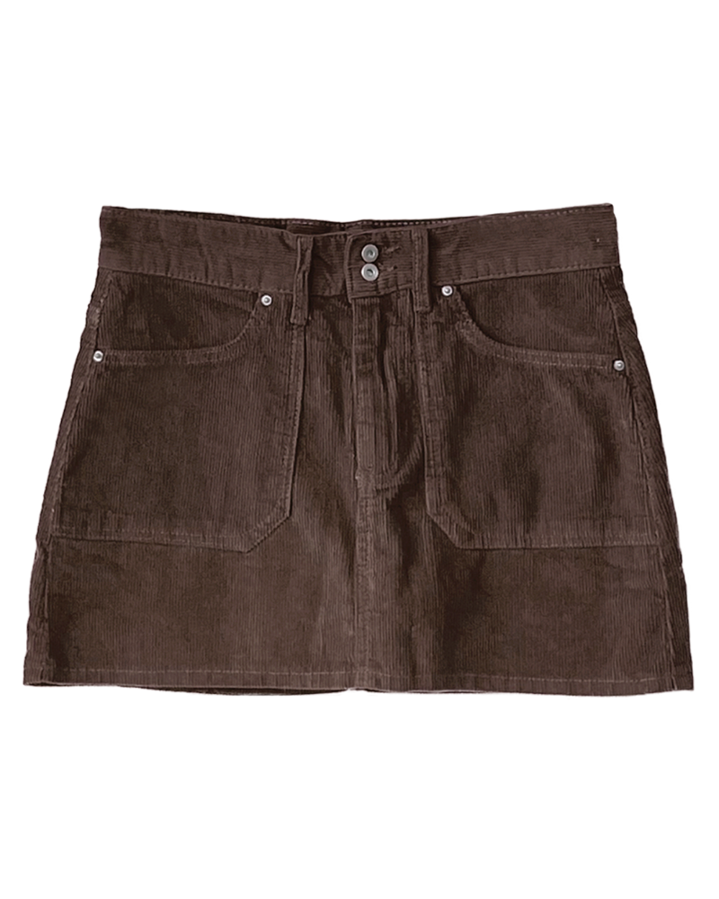 as”on Belfast corduroy skirt (Brown)